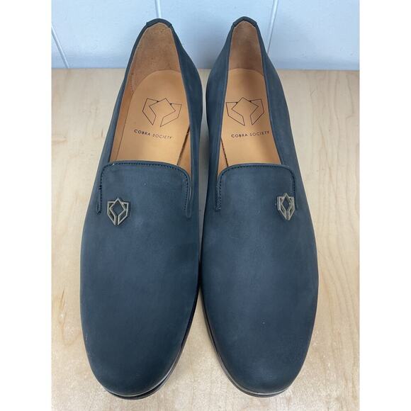 Cobra Society Black Nubuck Leather Loafer Womens Slip On Shoes Size 11 - Picture 3 of 8